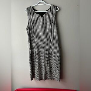 Talbots Refined Ponte Knit Sheath Dress - Honeycomb Print